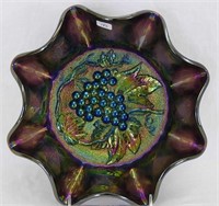 Heavy Grape ruffled master berry bowl - purple
