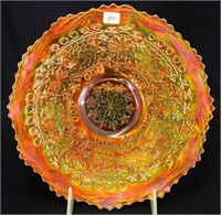 Leaf Chain 9" plate - marigold