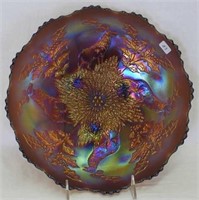 Stag & Holly lg size IC shaped ftd bowl - amethyst