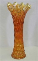 Rustic 18" funeral vase - marigold