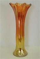 Morning Glory 17" funeral vase - marigold