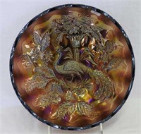 M'burg Peacock master IC shaped bowl - amethyst