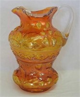 Strawberry Scroll tankard water pitcher - marigold