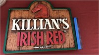 Killens Irish red advertisement sign