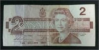 1986 Canada Two Dollar Bill -