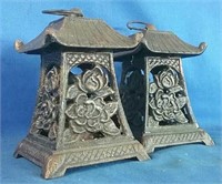 Two Iron candle holders
