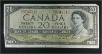 1954 Canada Twenty Dollar Bill - Beattie and