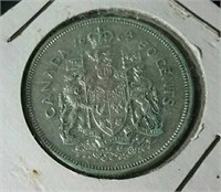 1963 Canada silver half dollar