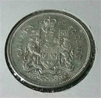 1962 Canada silver half dollar