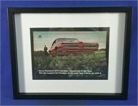 Authentic 1968 Pontiac GTO framed ad