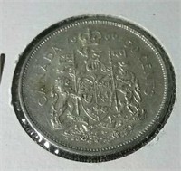 1966 Canada silver half dollar