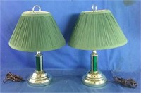 2 working table top lamps
