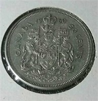 1960 Canada silver half dollar