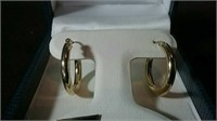 Small 10k Gold Hoops - Estate Jewellery