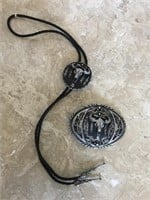 Southwest Style Bolo Tie and Belt Buckle