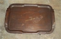 Mid Century Solid 36” Bent Wood Serving Tray