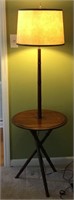 Tri-legged bamboo motif lamp side table