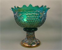 N G&C Mid-size Punch Bowl and Base – Teal Top/
