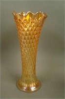 9 ½” Tall N Diamond Point Swung Vase – Mari.
