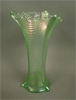 8 ¼” Tall N Drapery Swung Vase – Ice Green (very