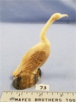 4" Fossilized ivory cormorant by Pelowook on beaut