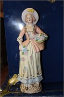 Vintage porcelain lady figurine