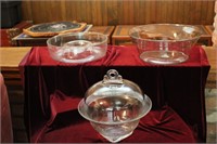 Vintage Decorative fruit glass bowls - Chip & Dip