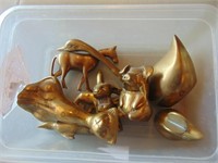 Assorted Brass Figurines