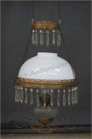 ca.1890's Hanging Oil Lamp Chandelier - Antique