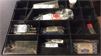 Organizer Case Of Assorted Screws, Drill Bits Etc.