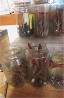 Jars Of Assorted Nails Etc