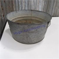 Round Galvanized wash tub