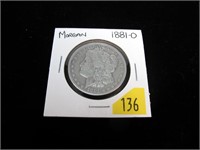 1881-O Morgan dollar