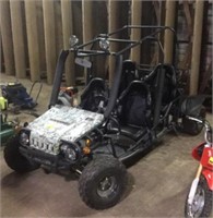4 seat gas go kart, forward and reverse