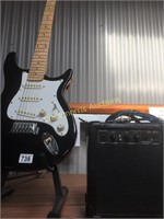 Electric Guitar with Amp & Stand