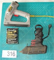 Electric Stapler, Glue Gun with Sticks