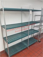 6ft wide 4 Tiered Metal Shelving Unit/Rack