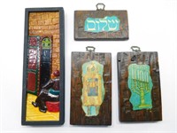 Wall plaques set of 4