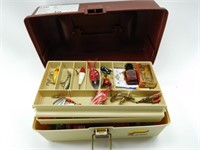 Tackle box with lures