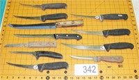 Grouping of Fishing Knives