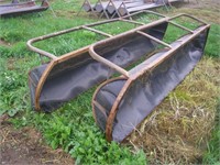 2 - 10' Green  Feed Troughs