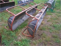 2 - 10' Red Feed Troughs