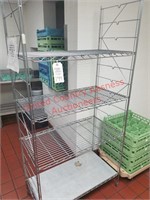 Wire 4 Tiered Shelving Unit/Rack