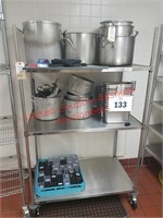Eagle 3 Tiered Stainless Shelf/Rack on Wheels