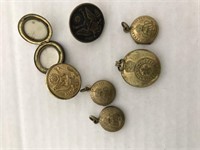 US and Canadian lockets-7 incl buttons