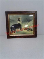 Found Dog and lamb print picture