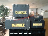 > 5 DeWalt tool cases only