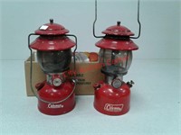 2 Vintage Coleman lanterns model 200A  August 63