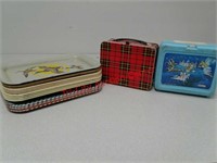 Lunch boxes and metal trays