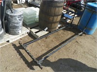 Storage rack for folding tables. c/w wheels